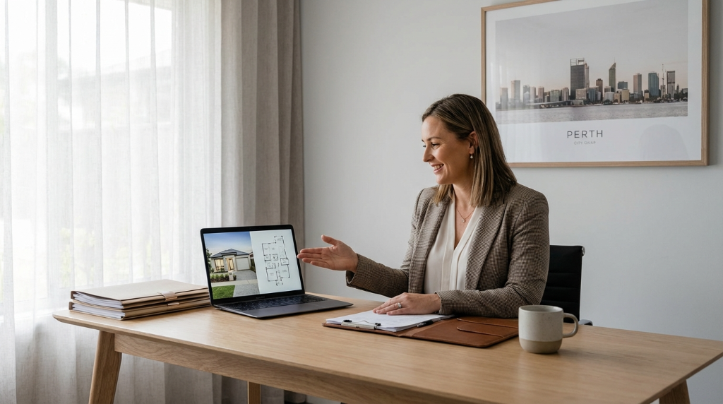 Buyers agent conducting video inspection for remote client